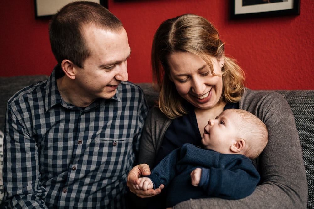 Familie mit Baby