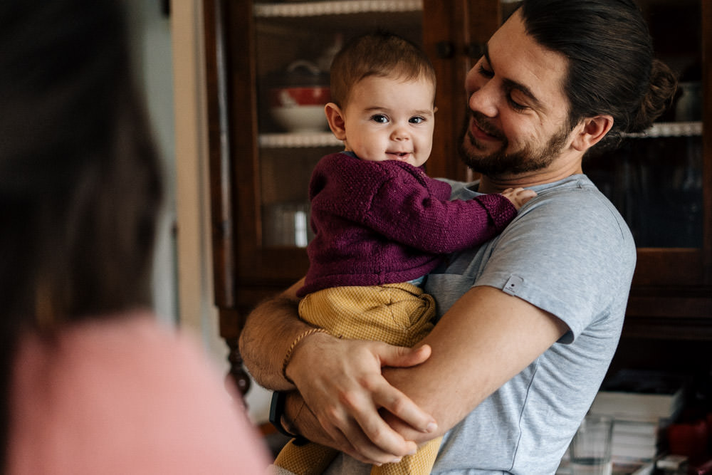 Papa und Baby - Babyfotografie, Familienfotografie