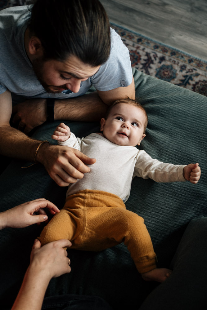 Baby und Papa - Babyfotografie, Familienfotografie